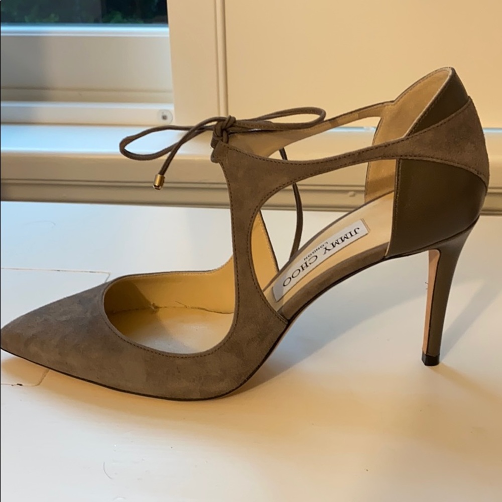 Jimmy Choo Mary Jane heels in suede - Picture 5 of 7